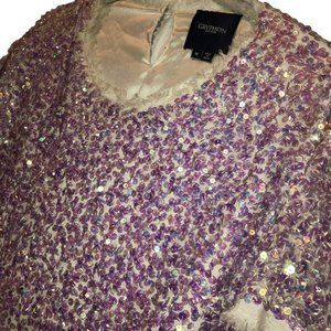 Gryphon New York Lavender purple sequin top Taylor Swift Concert Barbie …
